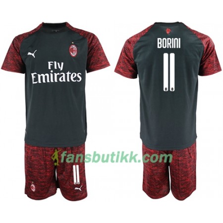 Fotballdrakt AC Milan Borini 11 Barn Tredjetrøye 2018-2019 Kortermet